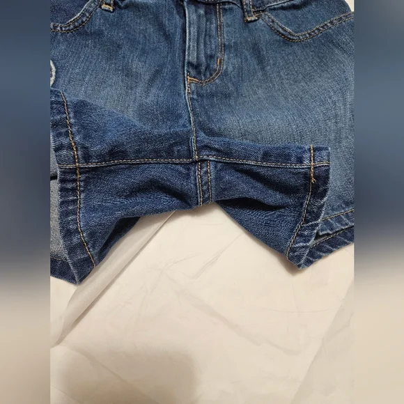 Children's Place Girl's  Denim Jean Shorts Size 12 #G-09 - Picture 6 of 8